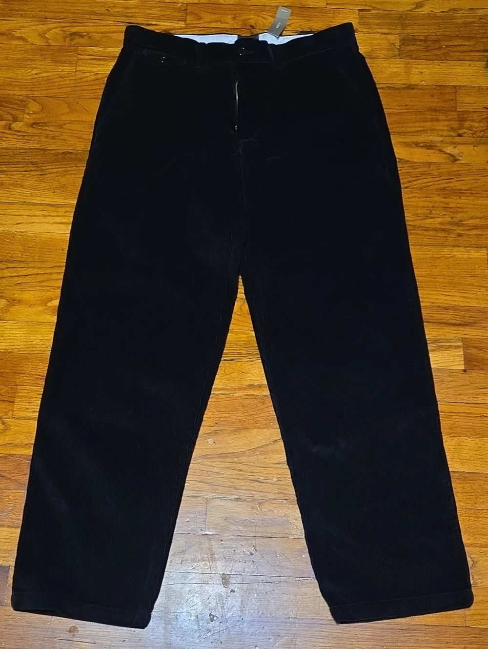 J Crew Oarsman Classic-fit 10-wale corduroy trouser Black 33x32 (31)- NWT